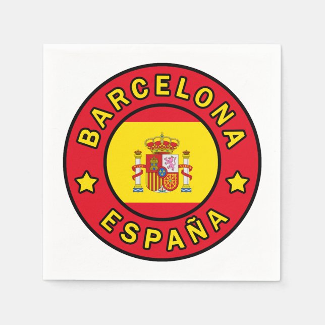 Barcelona España Serviette (Vorderseite)