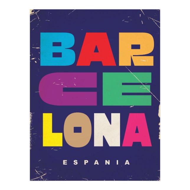Barcelona Espania Fotodruck (Vorne)