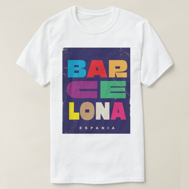 Barcelona Espania T-Shirt (Design vorne)