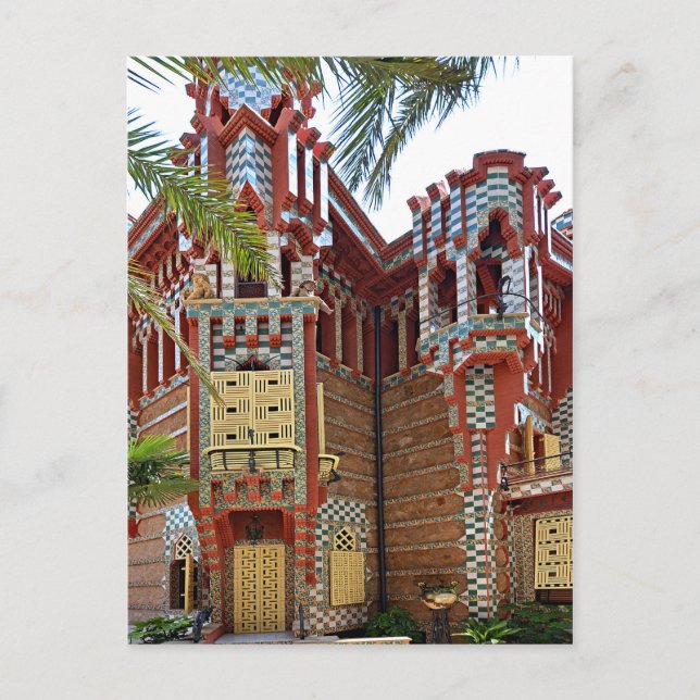 Barcelona. Gaudí. Casa Vicens. Postkarte (Vorderseite)
