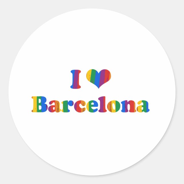 BARCELONA GAY PRIDE RUNDER AUFKLEBER (Vorderseite)
