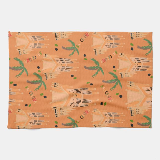 Barcelona Geschirrtuch (Horizontal)