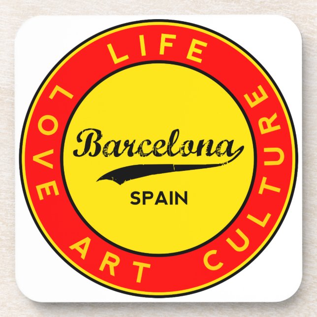 Barcelona Getränkeuntersetzer (Vorderseite)