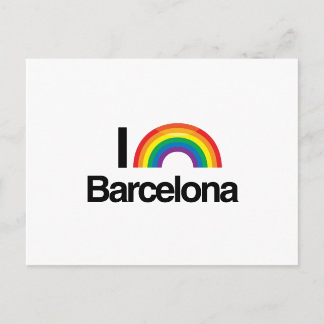 BARCELONA - I LIEBE PRIDE.png Postkarte (Vorderseite)