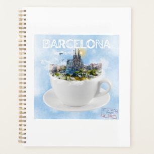 Barcelona im Teacup - Sagrada Familia Skyline Planer