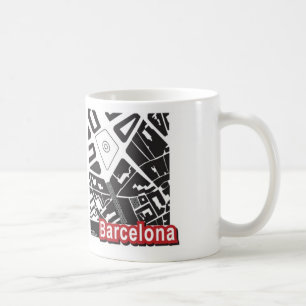 Barcelona-Karte Tasse