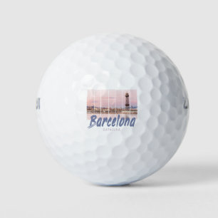 Barcelona - Katalonien - Sonnenuntergang Skyline S Golfball