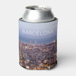Barcelona Katalonien Sunset Skyline Spanien Stadt Dosenkühler