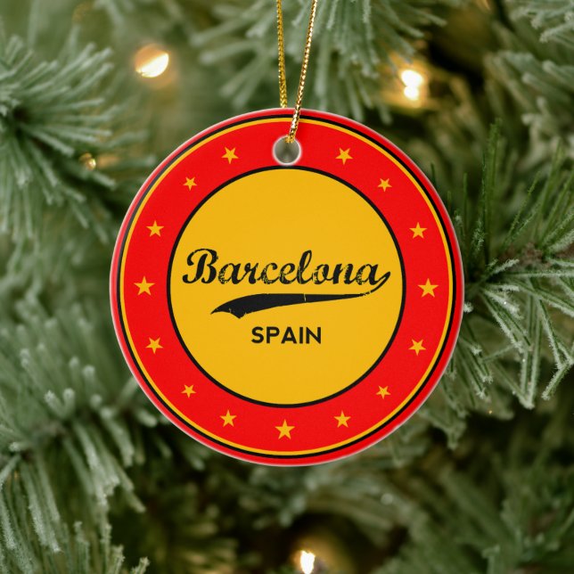 Barcelona Keramik Ornament (Baum)