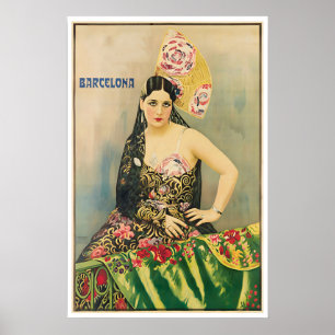 Barcelona Kunst Spanien Reise Poster Druck Spanisc