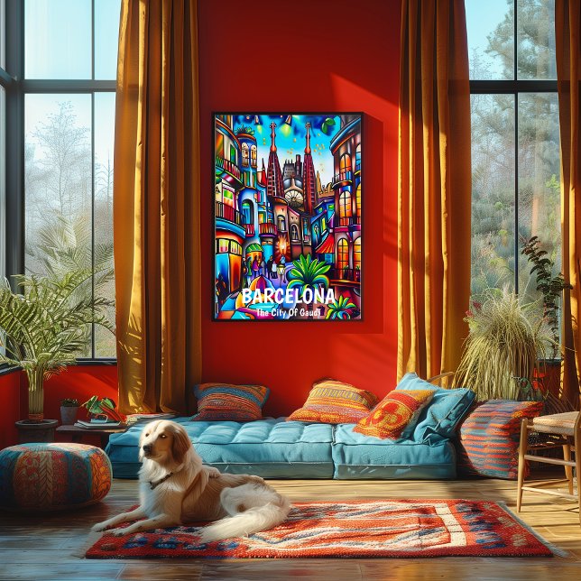 Barcelona: La Ciudad de Gaudí. Poster (Von Creator hochgeladen)