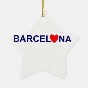 Barcelona Liebe Keramikornament