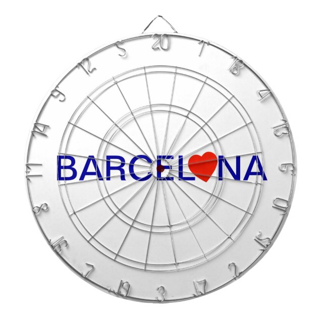 Barcelona Love Dartscheibe (vorne)