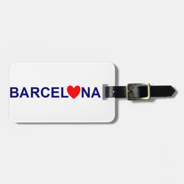 Barcelona Love Gepäckanhänger (Vorderseite horizontal)