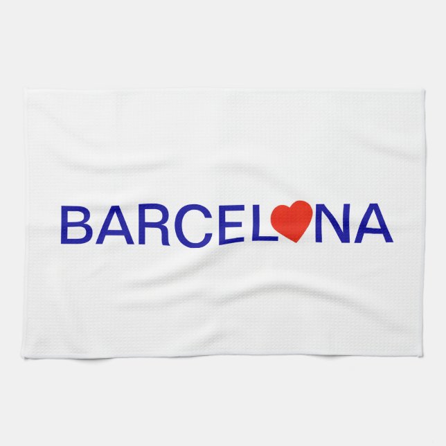 Barcelona Love Geschirrtuch (Horizontal)