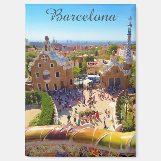 Barcelona, Park Guell Magnet (Vorderseite)