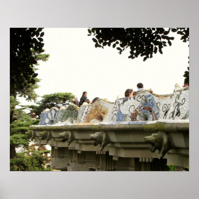 Barcelona. Park Güell. Poster (Vorne)