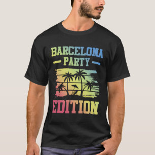 Barcelona Party Edition Urlaub Crew T-Shirt