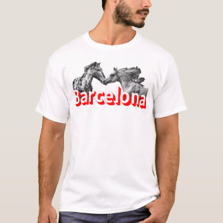 Barcelona, Pferd, Fußball, Reise Liebe T-Shirt
