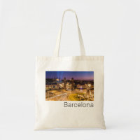Barcelona Plaza de Espana Katalonien Spanien Sunse