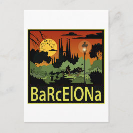 Barcelona Postkarte