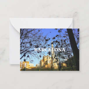 Barcelona Postkarte