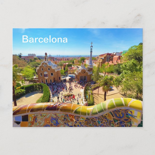 Barcelona Postkarte (Vorderseite)