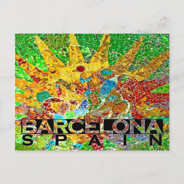 Barcelona Postkarte (Vorderseite)