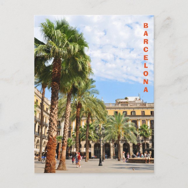 Barcelona Postkarte (Vorderseite)