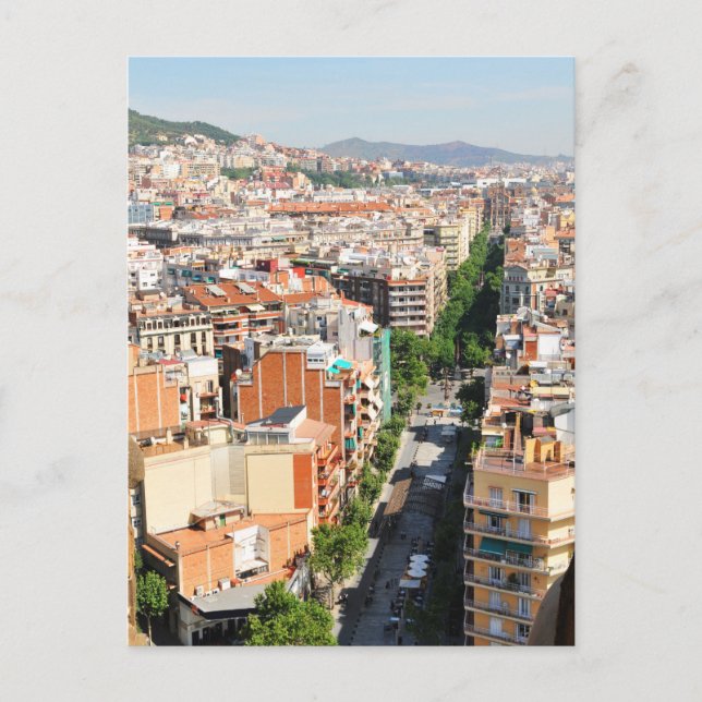Barcelona Postkarte (Vorderseite)