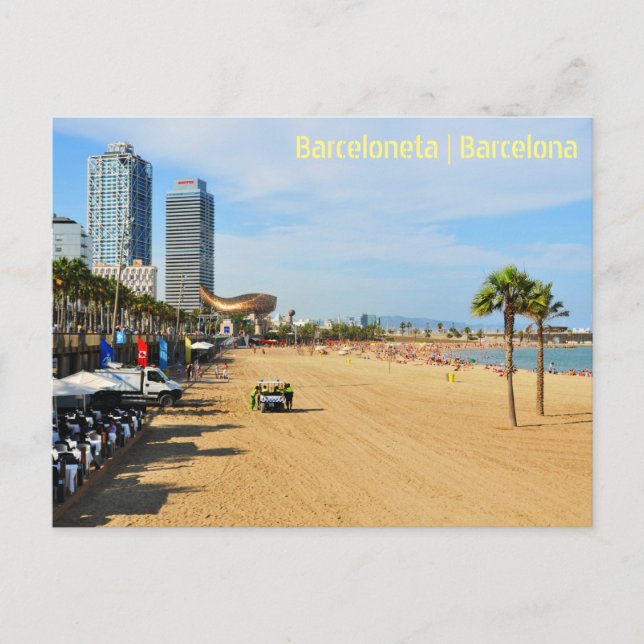 Barcelona Postkarte (Vorderseite)