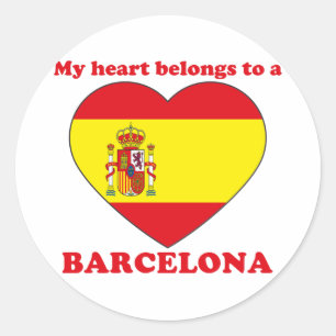Barcelona Runder Aufkleber
