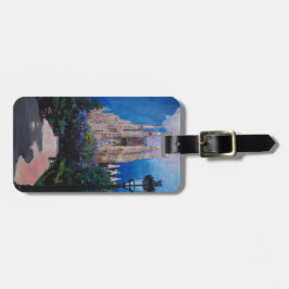 Barcelona Sagrada Familia mit Park und Laterne Gepäckanhänger