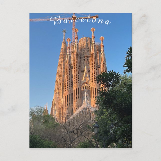 Barcelona - Sagrada Familia Postkarte (Vorderseite)