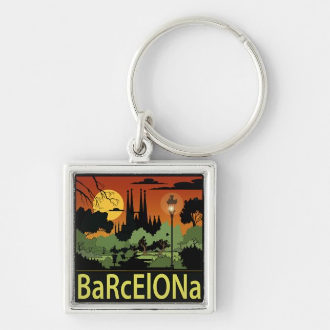 Barcelona Schlüsselanhänger (Vorne)