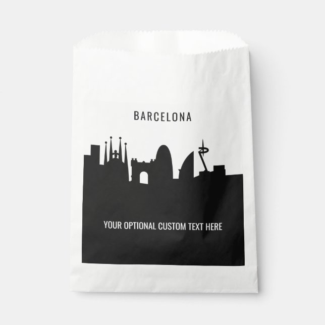 Barcelona-Sehenswürdigkeiten Zolltariftext Geschenktütchen (Vorderseite)