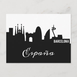Barcelona-Sehenswürdigkeitpostkarte Postkarte