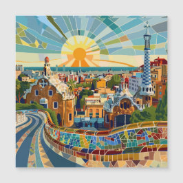 Barcelona Souvenir Imán Magnetkarte