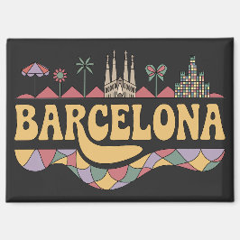 Barcelona Spain Europe Magnet