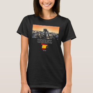 barcelona spain Skyline Vacation Souvenir Stadt T-Shirt