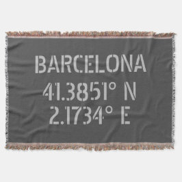 Barcelona Spanien Breitengrad und Länge Decke