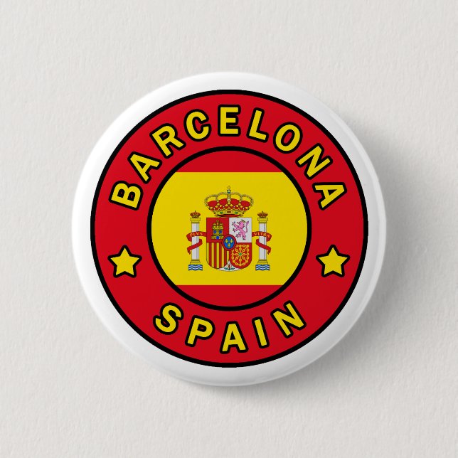 Barcelona Spanien Button (Vorderseite)