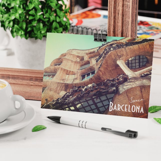 Barcelona, Spanien - Casa Batllo von Gaudi Postcar Postkarte (Von Creator hochgeladen)