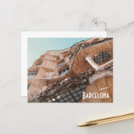 Barcelona, Spanien - Casa Batllo von Gaudi Postkarte