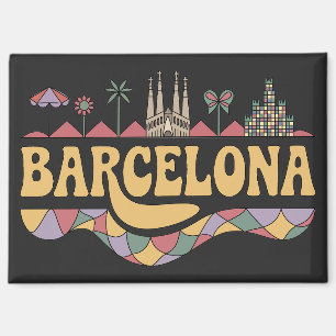 Barcelona Spanien Europa Magnet