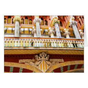 Barcelona Spanien Farbenfrohe Architektur Foto