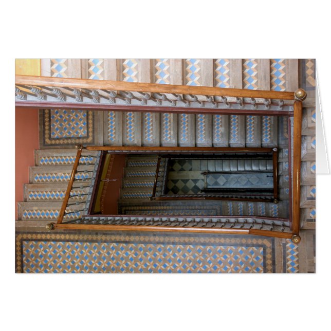Barcelona, Spanien - farbenfrohe Bahnhofskarte (Vorderseite (Horizontal))