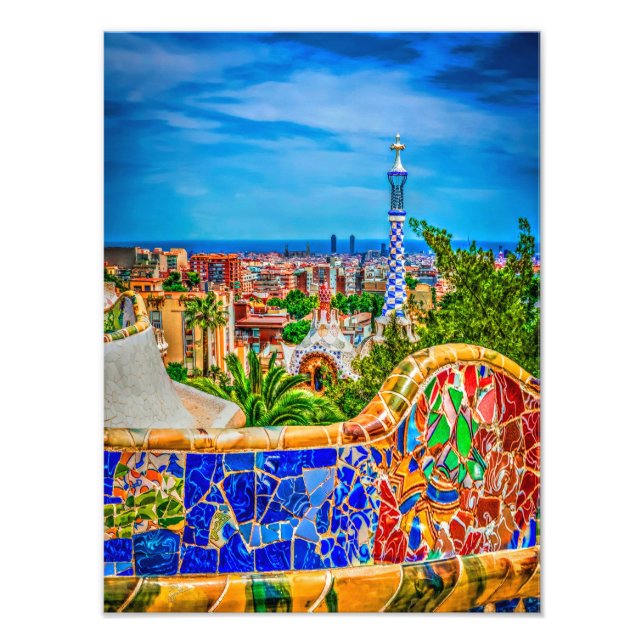 Barcelona Spanien Foto Moderne Kunst (Vorne)