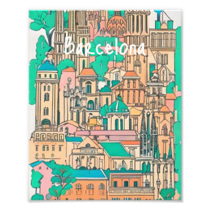 Barcelona Spanien Fotodruck