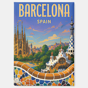 Barcelona Spanien Gaudí Architektur Mittelmeer Magnet